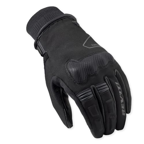 REV'IT! Revit Hydra 3 H2O Gants de moto étanches en cuir noir XL mi-saison