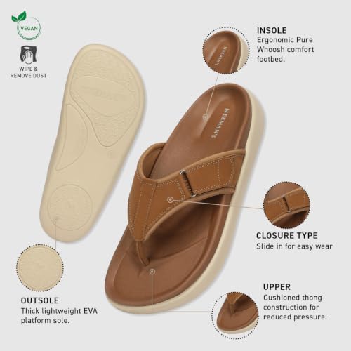 Neeman's PureWhoosh Stroll Men's Flip Flops TAN - Image 4