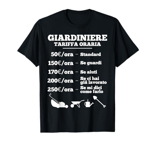 Giardiniere Tagliaerba Divertente Giardinaggio Maglietta