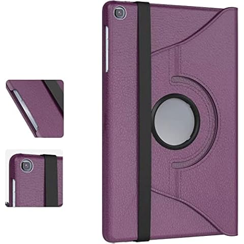 Leather Rotate Case for Samsung Galaxy Tab A 10.1 (2019) T510 T515 Stand Cover (Purple) Cover