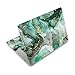 Laptop Decal Sticker Skin Cover, 11.6”12" 13" 13.3" 14" 15" 15.4" 15.6 inch Laptop Netbook Vinyl Skin Sticker Cover Art Notebook PC Reusable Protector (2 Wrist Pad Included), Green Marble