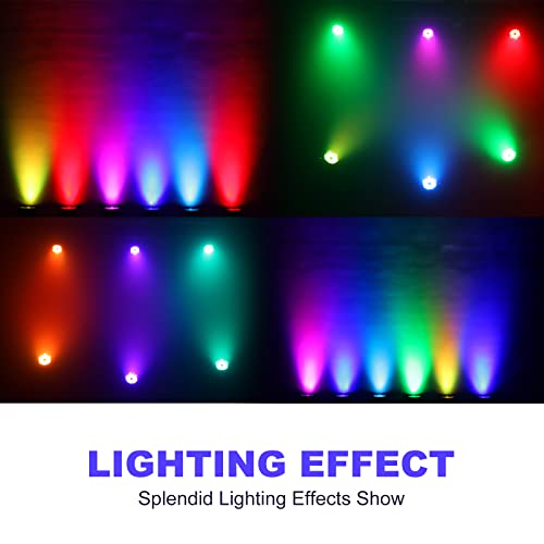 Outdoor Waterproof Led Par Lights 18X18W Rgbwa Uv 6In1 Led Light Dmx Control Stage Light Dj Equipment Disco Lighting For Party, Club, Bar, Wedding, Halloween Decorations #TOP5