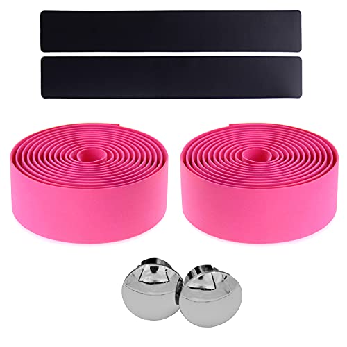 Kingou Pink Eva Road Bike Handlebar Tape Cycling Tape Bar Wraps - 2Pcs Per Set #TOP2