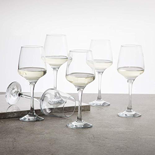 Image of Ash & Roh Ideal for White or Red Party Wine, Whisky Wine Clear Glass (Cut Wine Glass, Pack of 3)