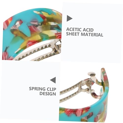 Pinzas para moño de pelo con resorte resistente de acetato para recogidos 3