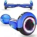 Magic Way Patinete Eléctrico Overboard 6.5 Pulgadas,Motor de 700W,Altavoz de música Bluetooth,Auto-Equilibrio,Luz LED,Scooter Electrico para Niños y Adultos (Azul)