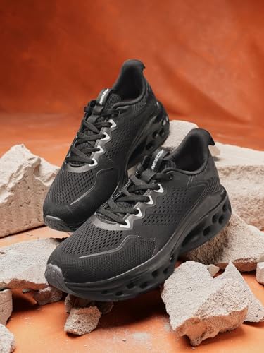 Image of Action | Athleo | TURBO-1112 | Men's | Lace-Up | Running | Shoes | Trendy | Lightweight | Comfortable | Durable | Sports | Shoes