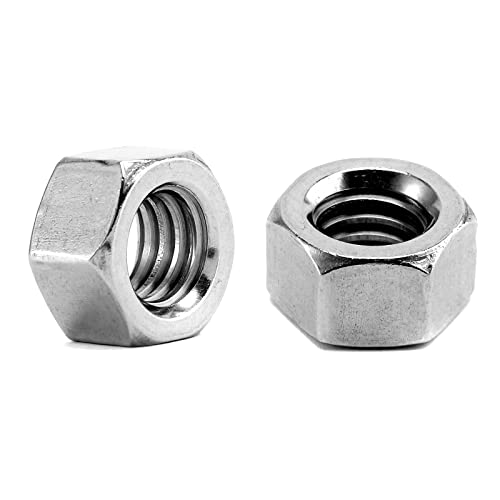 Image of 3 /8-16 Hex Nuts 50Pcs 304 Stainless Steel 18-8, Full Thread, Hex Drive, Bright Finish by SG TZH