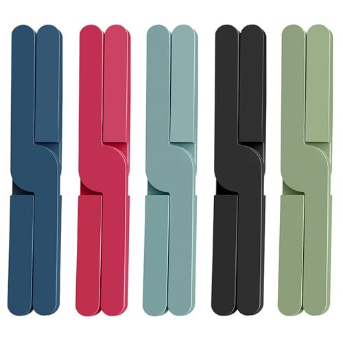 Posavasos de silicona plegable, 5 posavasos plegables, 20 x 3,2 cm, salvamanteles de silicona resistentes al calor, soporte para ollas calientes (5 colores)