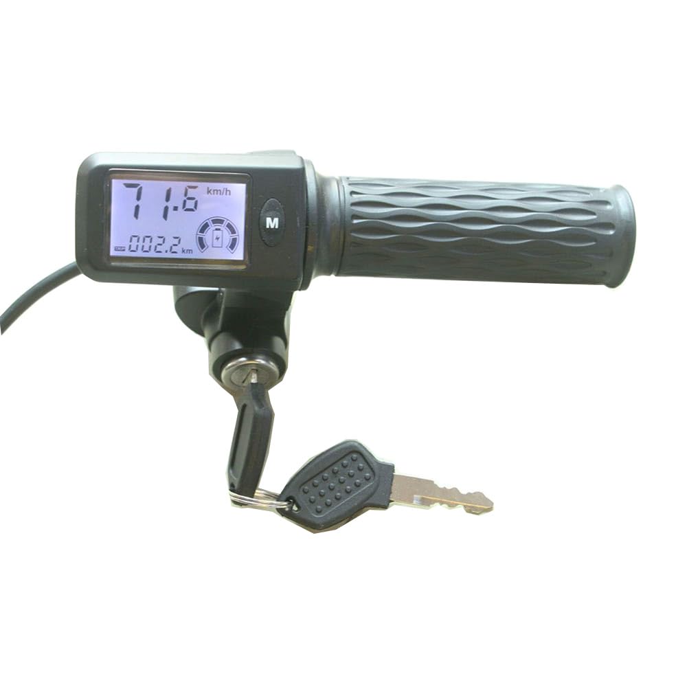 ChongXiao Electric Scooter Throttle E-Bike Speed Control Throttle Accelerator Can Speed Mileage Display 36V 48V 60V 72V Universal