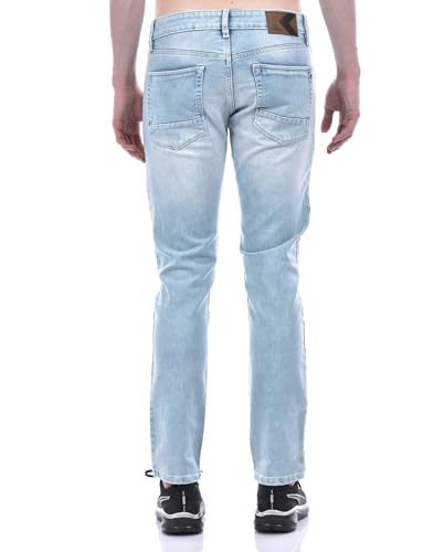 Image of Numero Uno Men's Light Wash Skinny Fit Sustainable Jeans