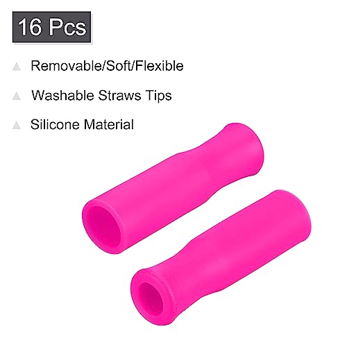 Tapas de silicona para pitillos reutilizables, 16 piezas miniatura 3