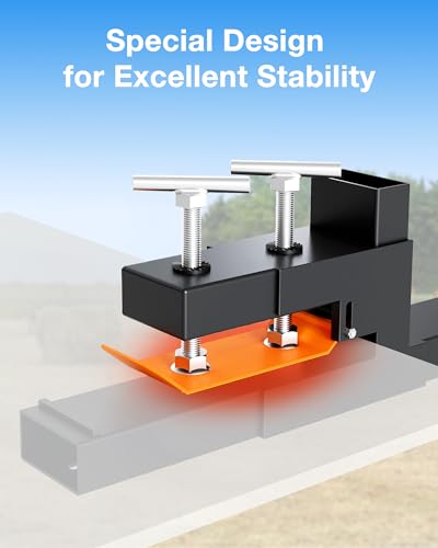 60 Inch Pallet Forks,60" Clamp on Pallet Forks Rated 2000 LBS for Loader Bucket Skid Steer Tractor, 45" x 1.9" Fork Length (Without Stabilizer Bar, Steel, 60")
