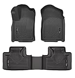 Husky Liners 99051 Black Weatherbeater Front & 2nd Seat Floor Liners Fits 2011-2015 Dodge Durango, 2011-2015 Jeep Grand Cherokee