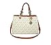 Michael Kors Cynthia Vanilla PVC Medium Satchel