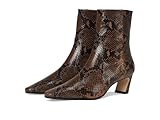 Stuart Weitzman Women's Stassi Zip Bootie 50 Ankle Boot, Espresso, 9