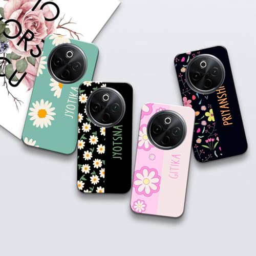 Image of COLORflow Back Cover Compatible with Vivo T4 5G / Y300 Pro 5G / iQOO Z10 5G | Floral Names Color Customized Back Cover Compatible with Vivo T4 5G / Y300 Pro 5G / iQOO Z10 5G