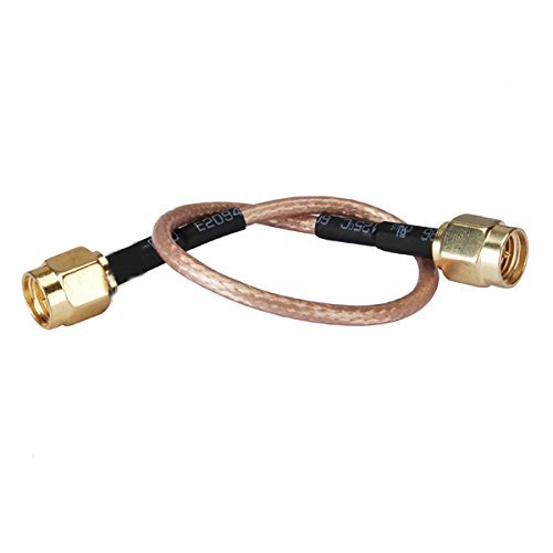 12 Inch RF Coaxial Cable Assembly Electrical Wire SMA Male Straight to SMA Male Connector for RG16 Pigtail Cable Ships from USA