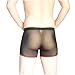 Semboon Men's Transparent Soft Mesh Penis Sheath Boxer Briefs Trunks Underwear