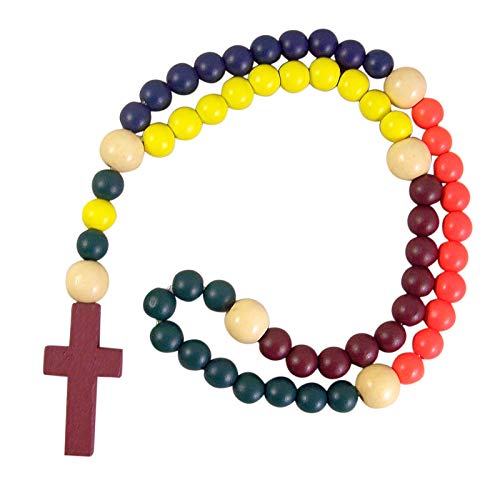 Children's First Reconciliation Rosary, Prayer Beads, Colorful, Catholic Jewelry, 21 Inch