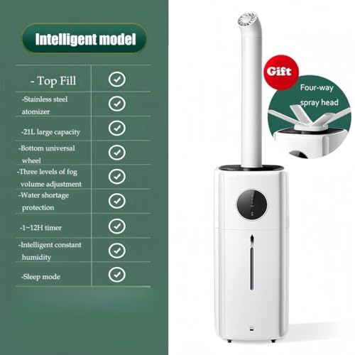 Humidificador industrial de 21 L para regular aire seco en 300 ㎡ 4
