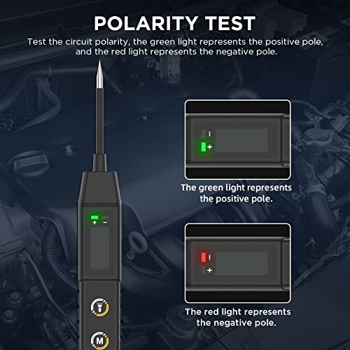 Power Circuit Probe Tester, 9V-30V Car Circuit Tester For Temperature Test Electrical Circuit System Test 3.6Ft Wire Overload Protection And Built-In Led #TOP4