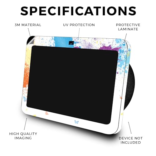 Image of Glossy Glitter Skin Compatible with Amazon Echo Show 8 (3rd Gen, 2023) - Splash of Color - Premium 3M Vinyl Protective Wrap Decal Cover - Easy to Apply, Crafted in The USA by MightySkins