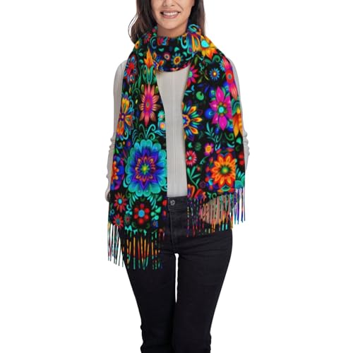 Puurbol Mexican Shawl Wrap Scarf Rebozos Mexicanos Mexican Dress For Women3