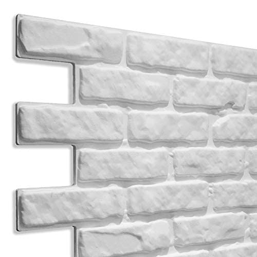 DECORESIN Kunstziegel aus unbehandeltem Polystyrol (Packung 1,68 m²)