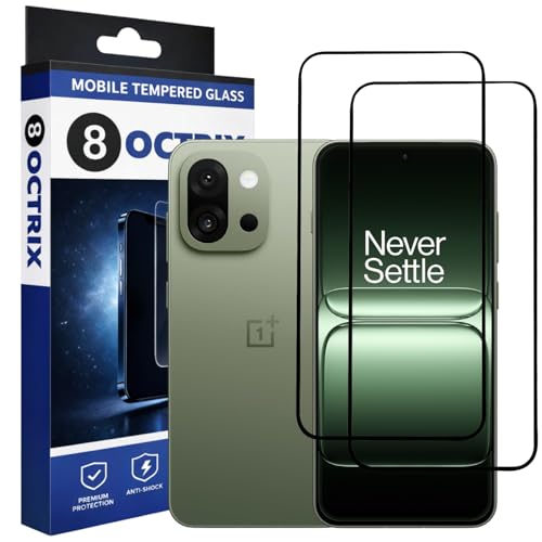 Image of Military-Grade Tempered Glass Screen Protector Compatible for OnePlus 13S / 13T with Edge to Edge Coverage - Case Friendly, Anti-Scratch & Bubble-Free Installation Kit (Pack Of 2)