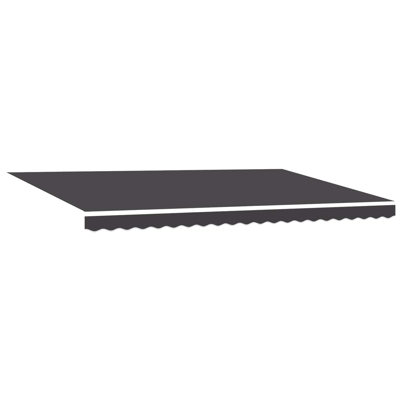 Tenda da sole retrattile antracite, 500 x 300 cm, in poliestere e alluminio, con telecomando, resistente alle intemperie, elettrica, ideale per giardino, terrazza, balcone