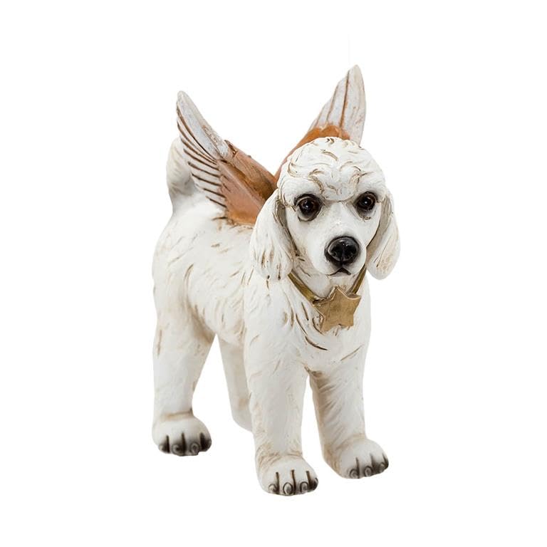 DRW Belén Misterio de Perros 10 cm de Resina Pintado a Mano formado por 7 Piezas