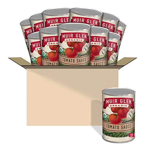 Muir Glen Organic Tomato Sauce, 15 oz (Pack of 12)