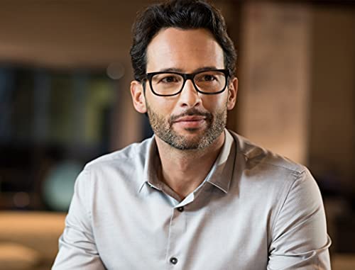 reading glasses 150 oversized large square men readers black frame 4 packcomfy lightweight eyeglasses for reading flexible spring hinge