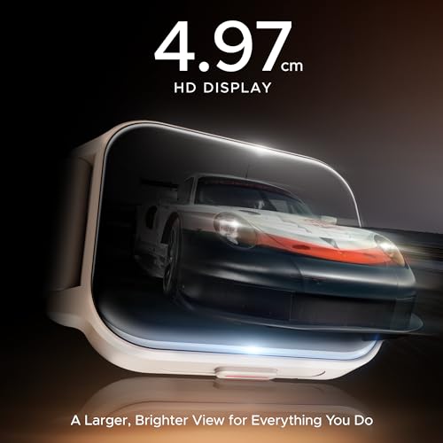 Image of Boat Wave Call 2 Plus Smart Watch w /Bilingual Support (Hindi /English), 1.96 inch(4.97 cm) HD Display, BT Calling, 100+Sports Modes, Animated Watch Faces, Voice Assistant(Cherry Blossom)