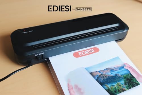 Ediesi, Laminierfolien A4 / 100 Stück/Laminierfolie/Kunststofflaminierungen/Klarsichtfolien/Hochglanz-Finish