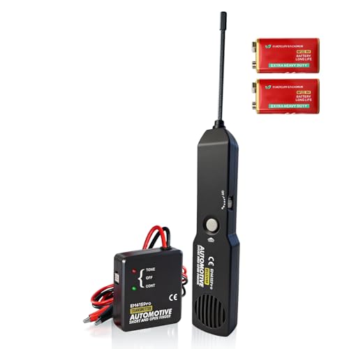 Automotive Wire Tracer Electrical with Battery, FIRSTOOL EM415Pro Automotive Short & Open Finder Circuit Tester,DC 6-42V Fault Probe Cable Tracer,Circuit Breaker Finder for Car, Boat, Trailer etc