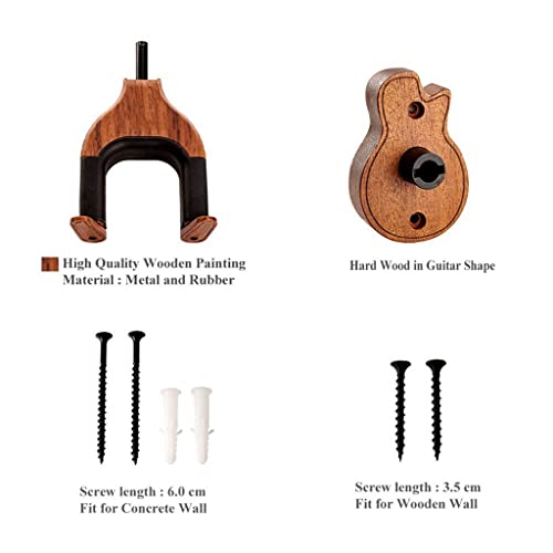 JHHDP Montoir en Bois Mount Guitar Hanger Titulaire Hook Keeper Suspension Suspension Facile à Installer - Les Beatles, Paul McCartney, John Lennon, RIngo Starr, George Harrison JHHDP Montoir en Bois Mount Guitar Hanger Titulaire Hook Keeper Suspension Suspension Facile à Installer – Image 4