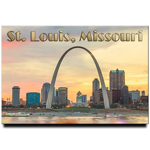 Gateway Arch St. Louis Fridge Magnet Missouri Travel Souvenir Mississippi River STL