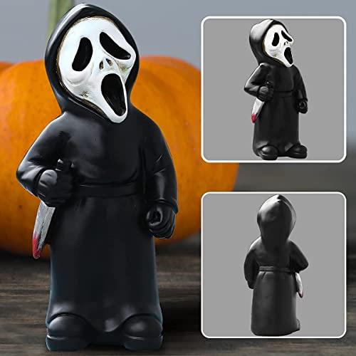 Cafele Horror Movie Garden Gnomes Set Garden Nightmares Michael Myers Freddy Jason Horror Gnomes Resin Statues Figurines Halloween Decorations For Indoor & Outdoor Yard Patio Lawn Décor (4 -Pack) #TOP5