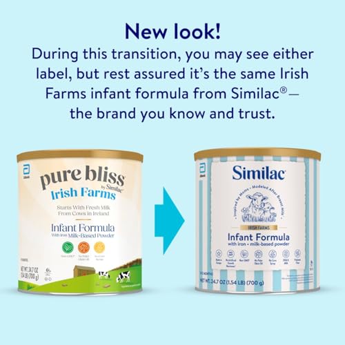 Pure Bliss Irish Farms, Easy-to-Digest Baby Formula, Infant Formula, 0-12 Months, 24.7-oz Can - image 3