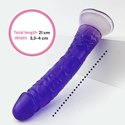 Dildo saugnapf: Realistischer dildo für Frauen Dildo weich Big dildo Sex Spielzeug Dildo realistisch Saugnapf für Damen dildo Realistic dildo 21cm Dildo groß Dildo dick Sexspielzeug Gelee FOPS D26 – Bild 3