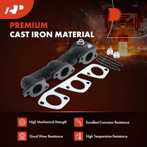 A-Premium Right Side V6 4.2L Exhaust Manifold Kit W/Gaskets & Hardware by A-Premium - Used condition - Image 4