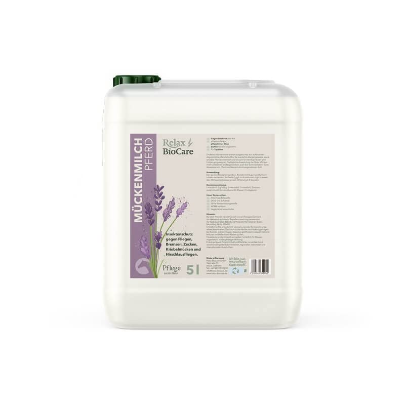 Relax Mücken/Sommermilch für Pferde 5 ltr.
