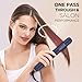Hair Straightener Flat Iron, 1.25'' Hair Straightener and Curler 2 in 1, Prizm Hair Straightener Iron with Adjust Temp 330°F to 450°F, Ceramic Tourmaline Titanium Flat Iron for Gifts Travel, 110-240V