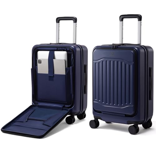 LOVEVOOK Carry on Luggage, PC Hard Shell Suitcases with wheels,