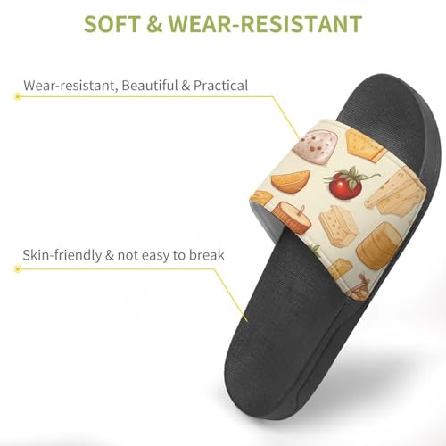 Cheese House Sandals Non-Slip Bathroom Slippers Beach Summer Shoes for Men Women3