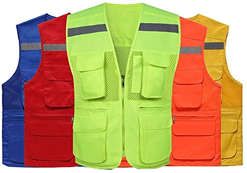 Chaleco para correr contra la baja visibilidad chaleco de seguridad azul 2