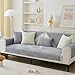 LINGKY Couch Überzug, Sofa Überzug 1/2/3/4 Sitzer L Form Sofa Cover Sofabezug Ecksofa, Sofadecken Für Sitzfläche, Sofaschoner rutschfest, Universelle Sofa Überwurf (Grau,70x70cm/Quadrat)