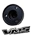 VMS RACING Antenna HOUSING BASE COVER in BLACK Billet Aluminum Compatible with Jeep Wrangler JK Sahara Sport Rubicon Unlimited Freedom Fifty 2007-2020
